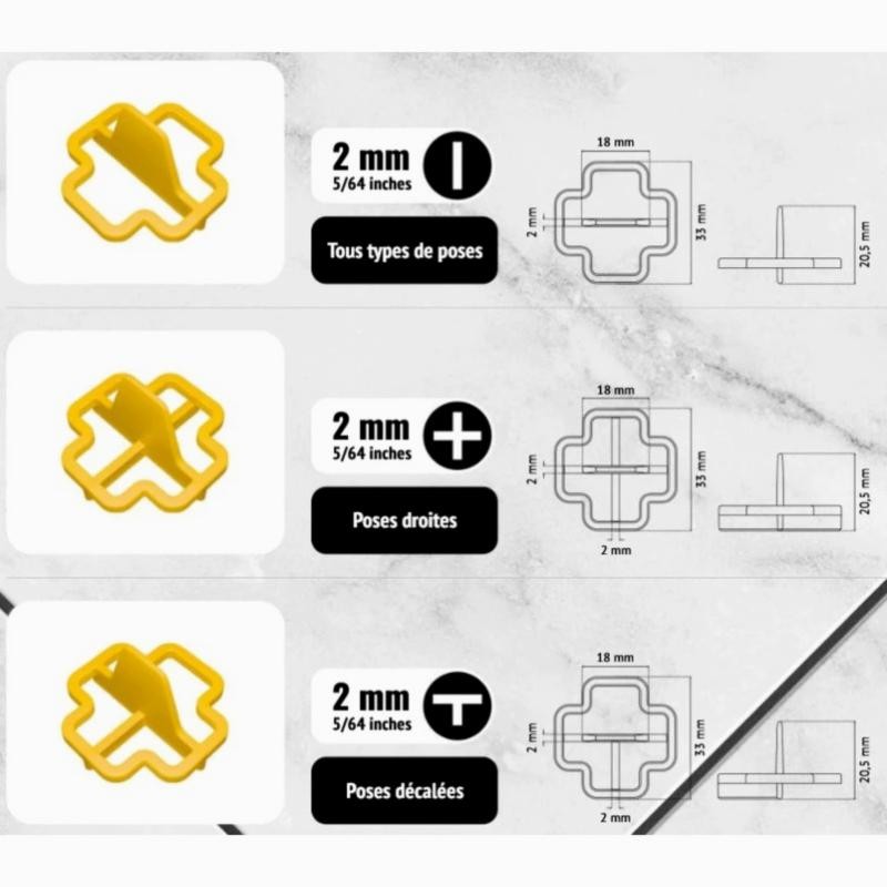 PAVILIFT, Croisillon récupérable 2 mm / Barre