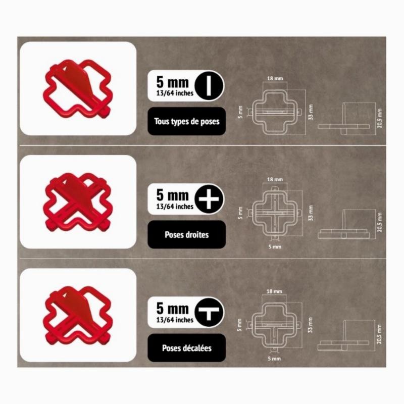 PAVILIFT, Croisillon récupérable 5 mm / Barre