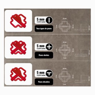 PAVILIFT, Croisillon récupérable 5 mm / Barre
