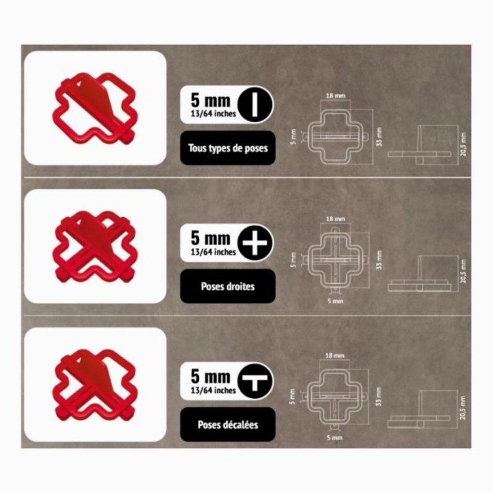 PAVILIFT, Croisillon récupérable 5 mm / Barre