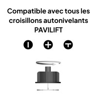 PAVILIFT, Cadran de serrage pour croisillon autonivelant