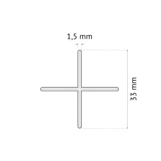 PAVILIFT, Croisillon de carreleur 1,5 mm / Croix