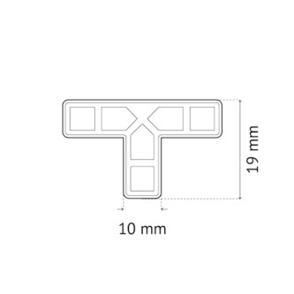 PAVILIFT, Croisillon de carreleur 10 mm / Té