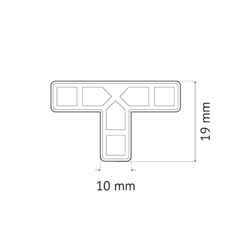 PAVILIFT, Croisillon de carreleur 10 mm / Té