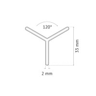 PAVILIFT, Croisillon de carreleur 2 mm / Y 120°