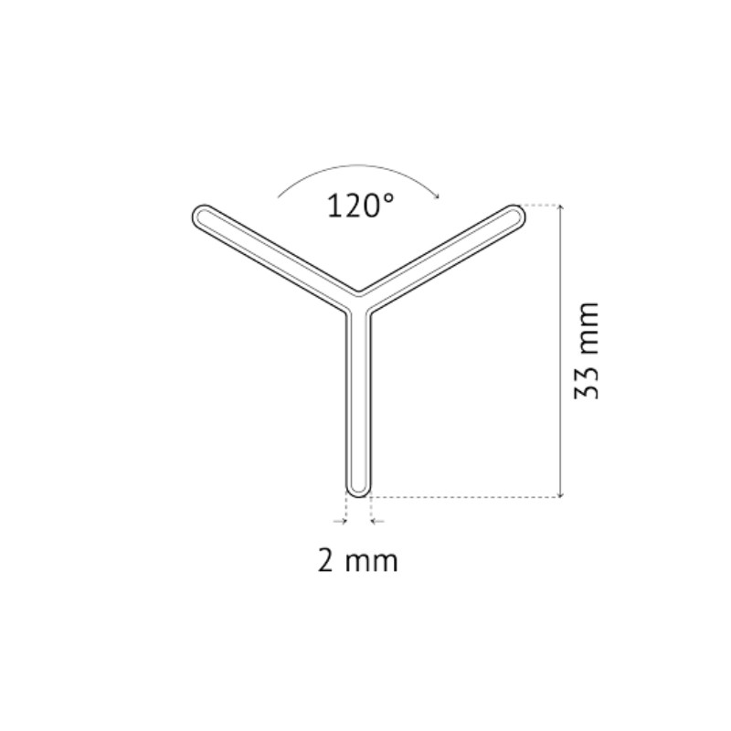 PAVILIFT, Croisillon de carreleur 2 mm / Y 120°