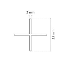 PAVILIFT, Croisillon de carreleur 2 mm / Croix