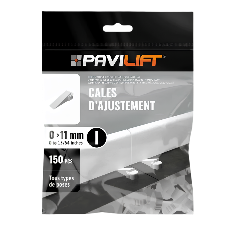 PAVILIFT, Cale d'ajustement biseautée 1 à 11 mm