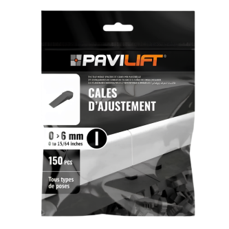 PAVILIFT, Cale d'ajustement biseautée 1 à 6 mm