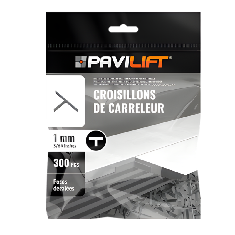 PAVILIFT, Croisillon de carreleur 1 mm / Té