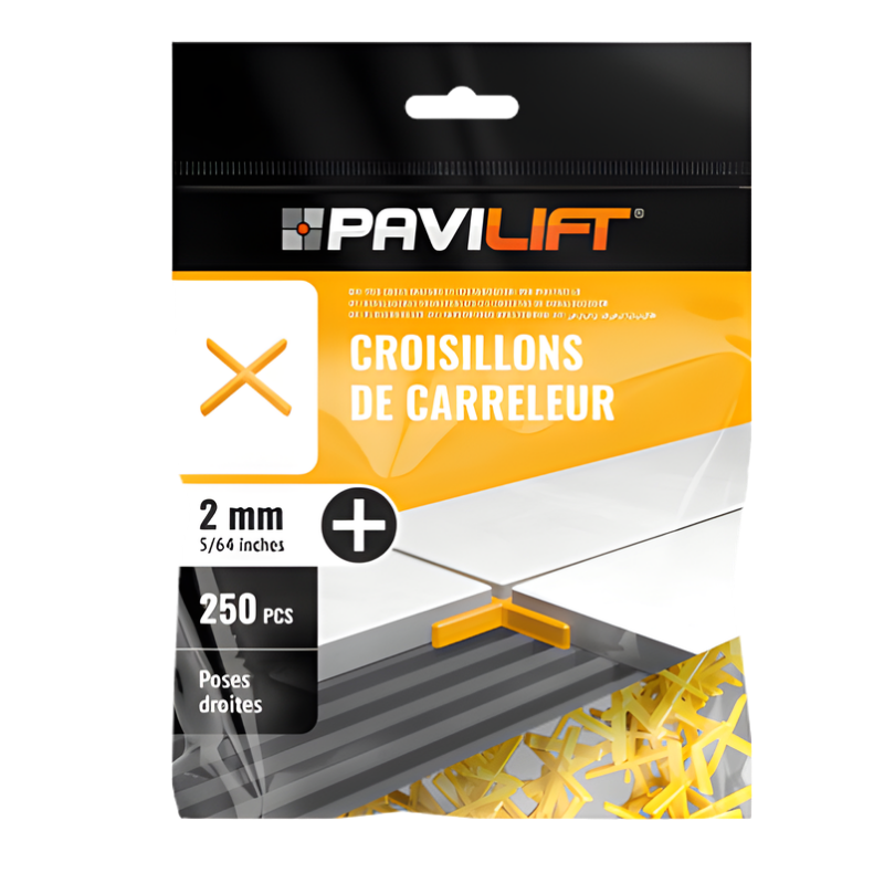 PAVILIFT, Croisillon de carreleur 2 mm / Croix