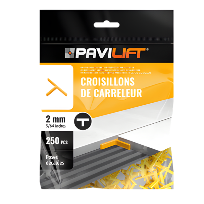 PAVILIFT, Croisillon de carreleur 2 mm / Té