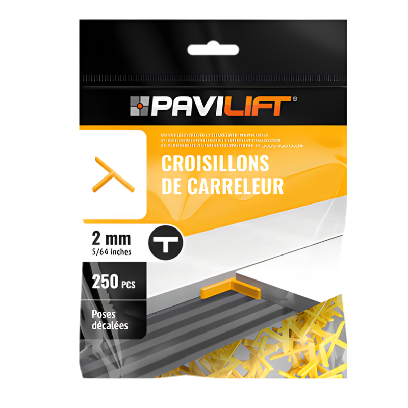 PAVILIFT, Croisillon de carreleur 2 mm / Té