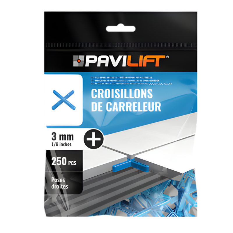 PAVILIFT, Croisillon de carreleur 3 mm / Croix