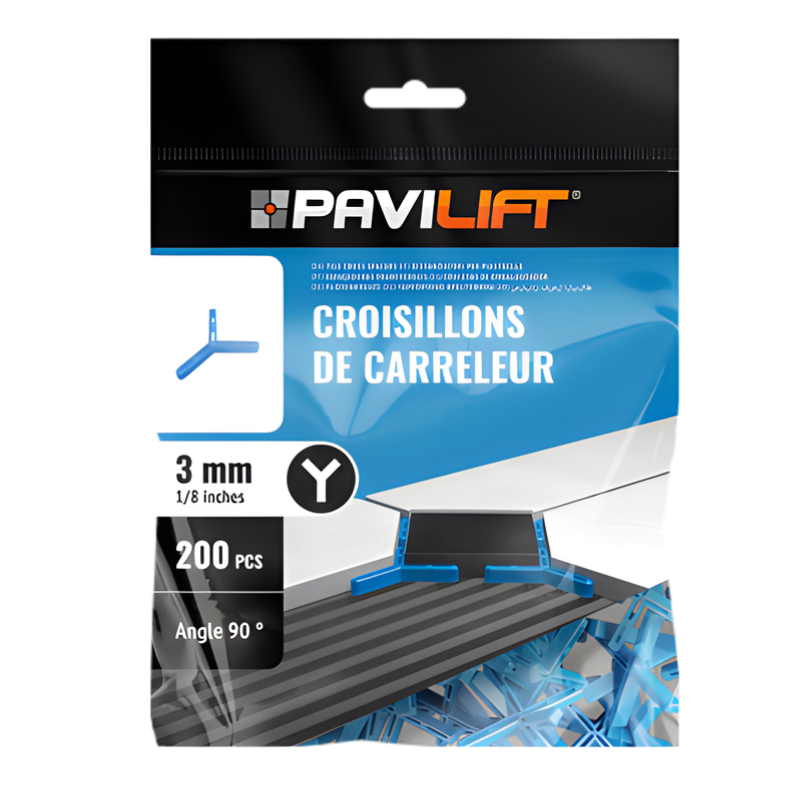 PAVILIFT, Croisillon de carreleur 3 mm / Y 90°