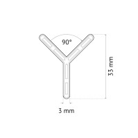 PAVILIFT, Croisillon de carreleur 3 mm / Y 90°