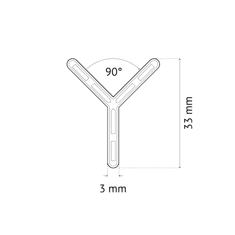PAVILIFT, Croisillon de carreleur 3 mm / Y 90°