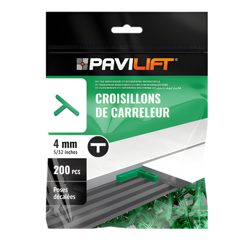 PAVILIFT, Croisillon de carreleur 4 mm / Té