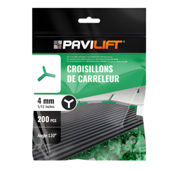 PAVILIFT, Croisillon de carreleur 4 mm / Y 120°