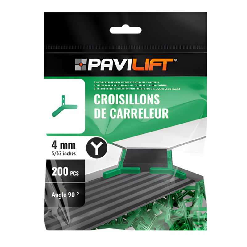 PAVILIFT, Croisillon de carreleur 4 mm / Y 90°