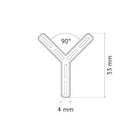 PAVILIFT, Croisillon de carreleur 4 mm / Y 90°