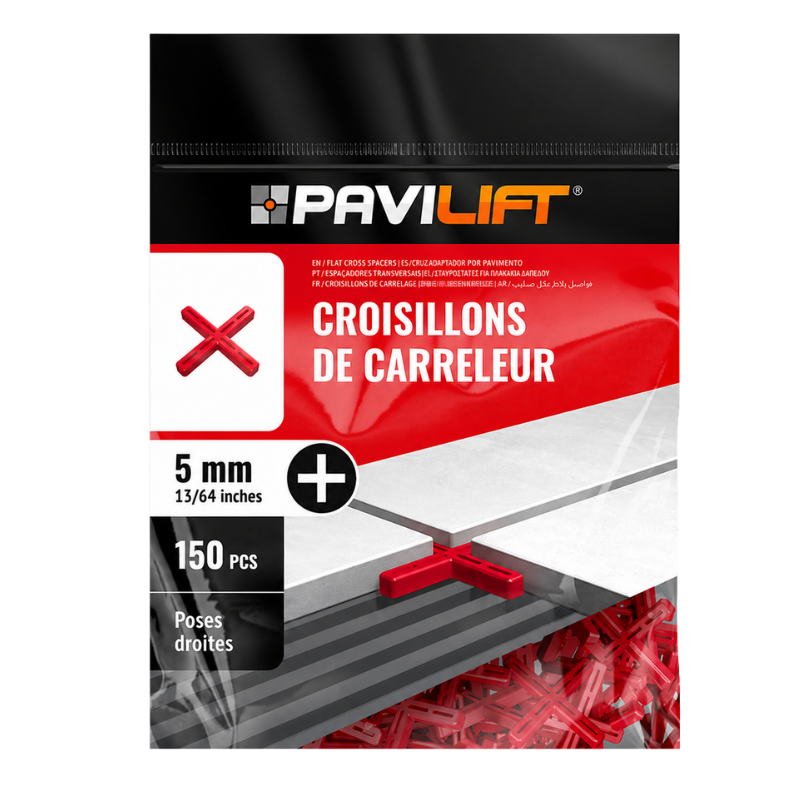 PAVILIFT, Croisillon de carreleur 5 mm / Croix
