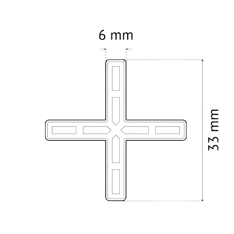 PAVILIFT, Croisillon de carreleur 6 mm / Croix