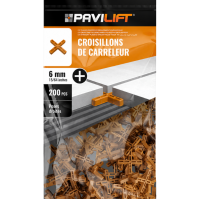 PAVILIFT, Croisillon de carreleur 6 mm / Croix