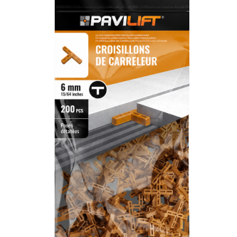 PAVILIFT, Croisillon de carreleur 6 mm / Té