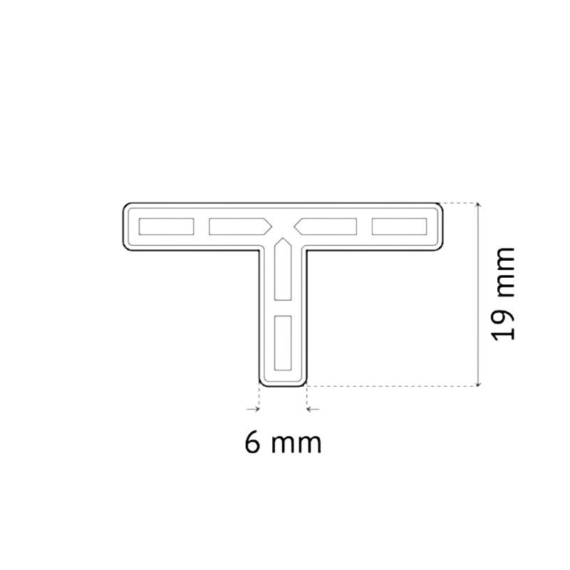 PAVILIFT, Croisillon de carreleur 6 mm / Té