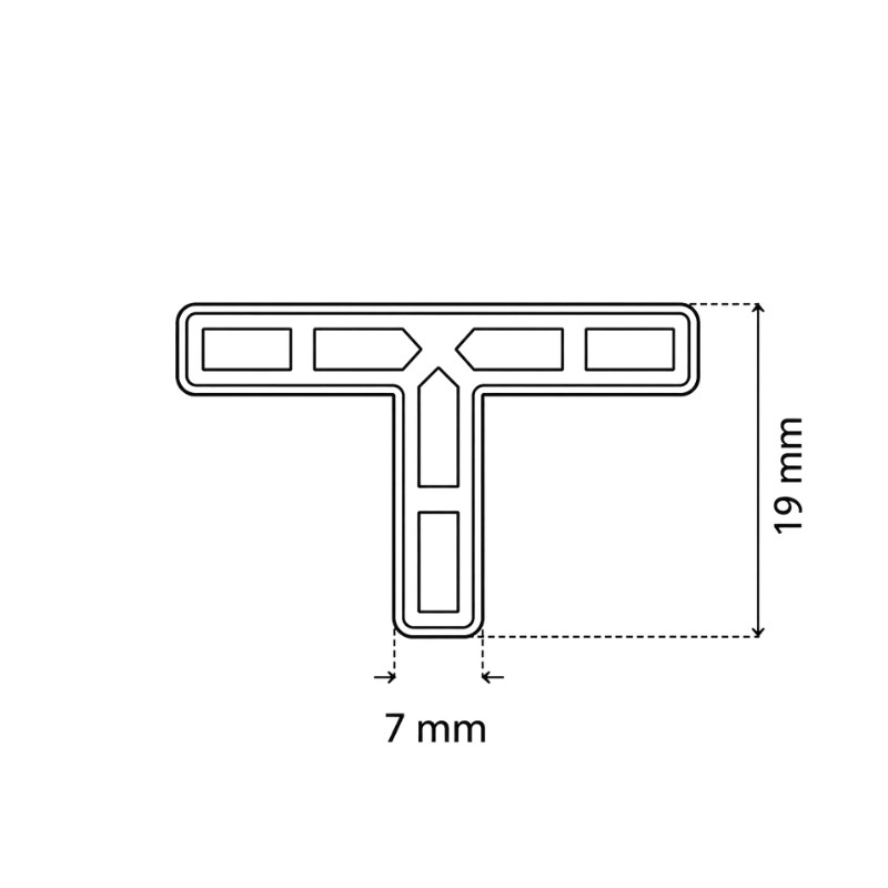 PAVILIFT, Croisillon de carreleur 7 mm [ T ]