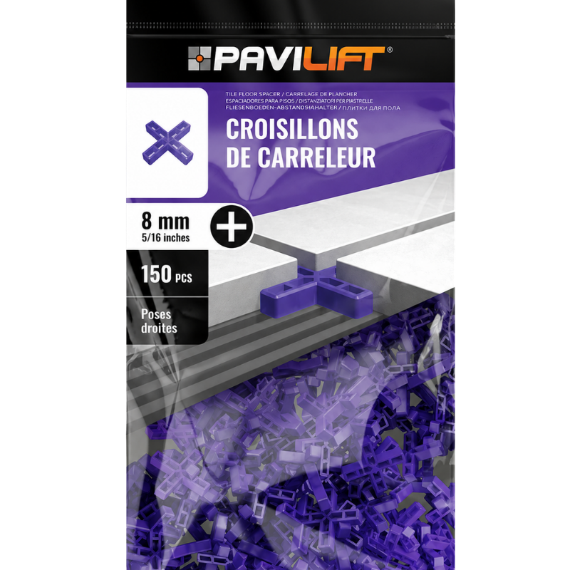 PAVILIFT, Croisillon de carreleur 8 mm / Croix