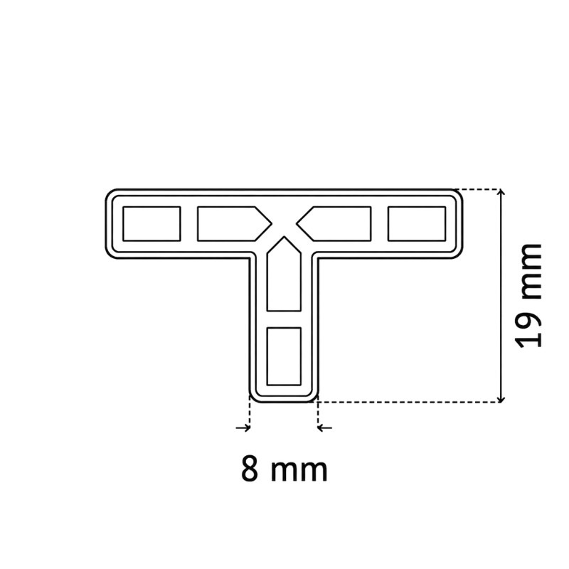 PAVILIFT, Croisillon de carreleur 8 mm / Té