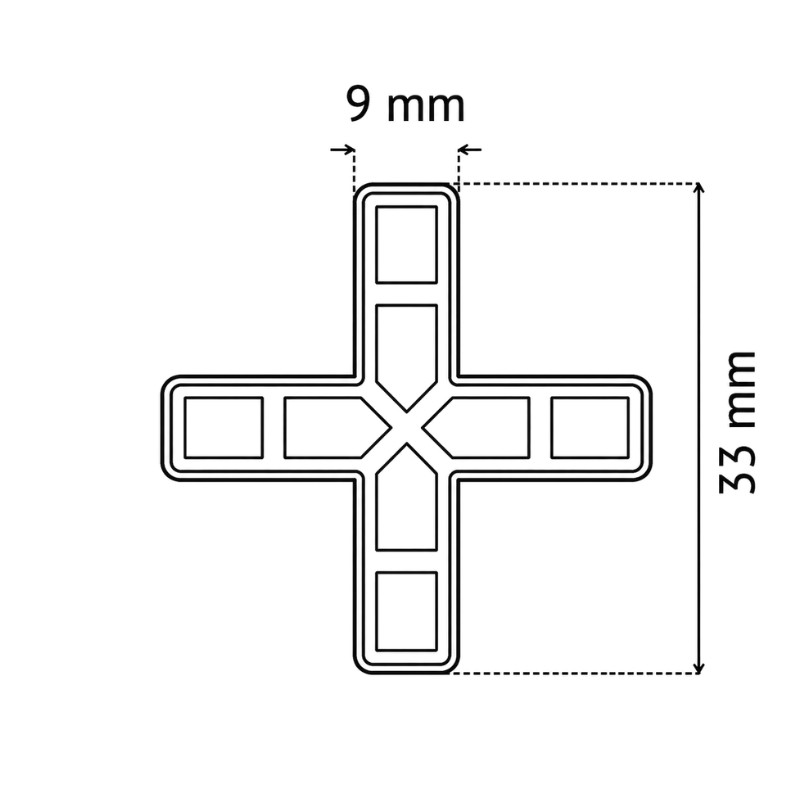 PAVILIFT, Croisillon de carreleur 9 mm / Croix