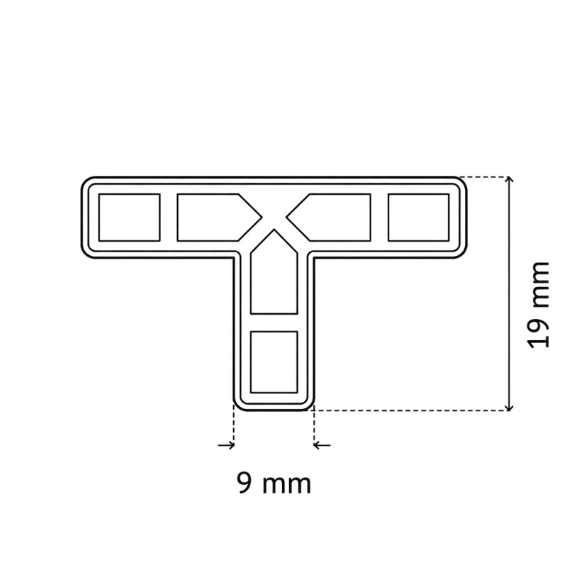 PAVILIFT, Croisillon de carreleur 9 mm / Té