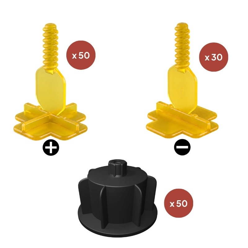 PAVILIFT, Croisillon autonivelant à vis 2 mm / Croix