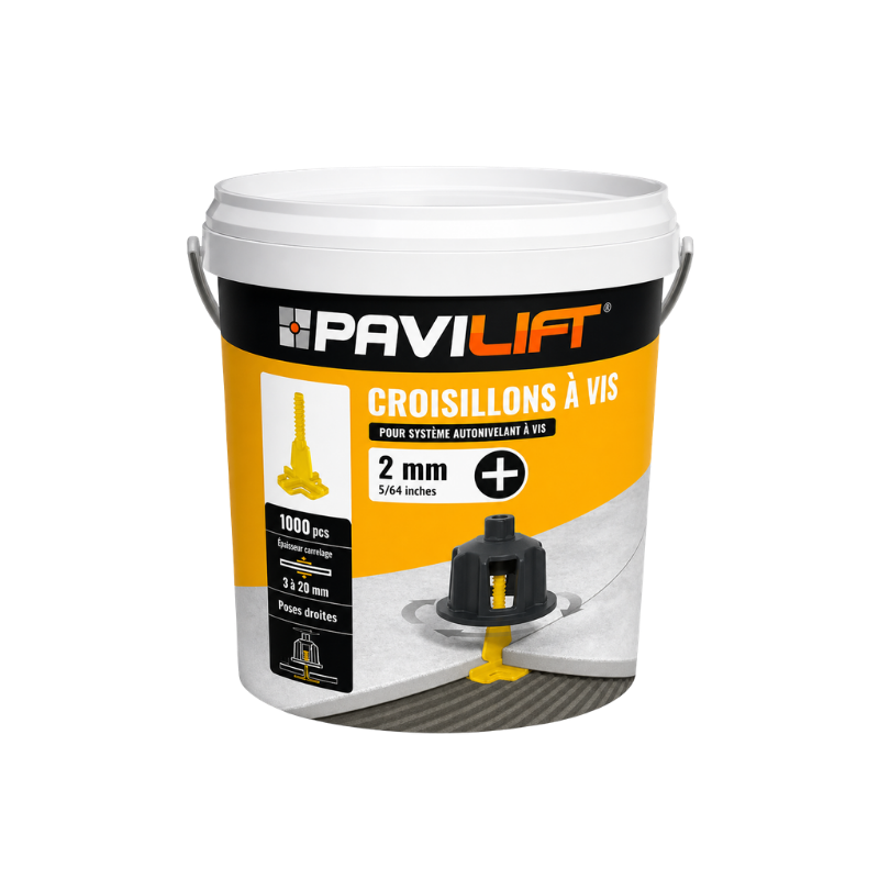 PAVILIFT, Croisillon autonivelant à vis 2 mm / Croix