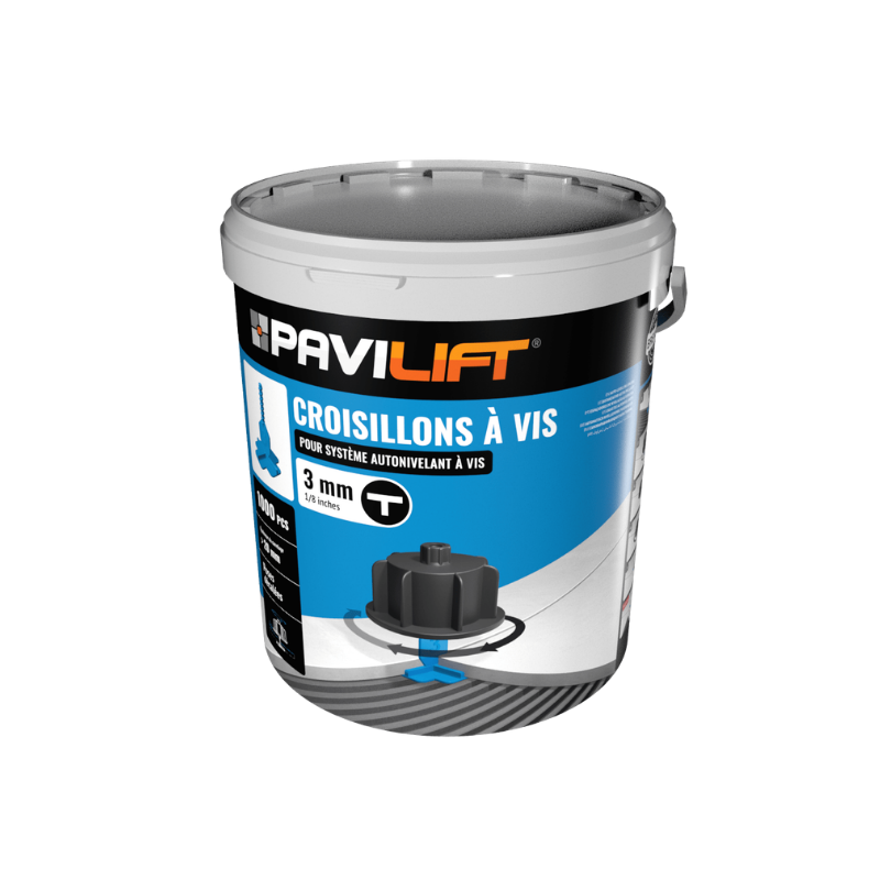 PAVILIFT, Croisillon autonivelant à vis 3 mm / Té