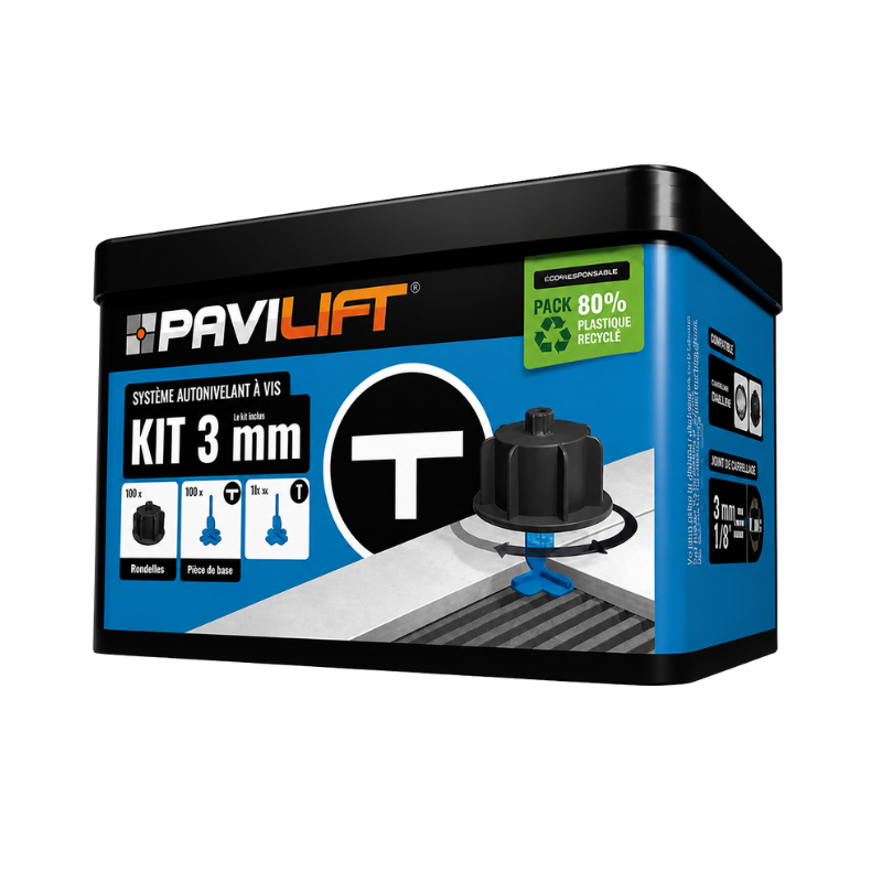 PAVILIFT, Croisillon autonivelant à vis 3 mm / Té