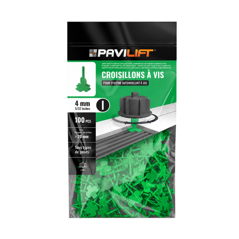 PAVILIFT, Croisillon autonivelant à vis 4 mm / Barre