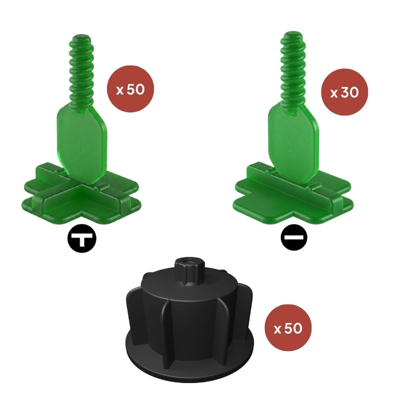 PAVILIFT, Croisillon autonivelant à vis 4 mm / Té
