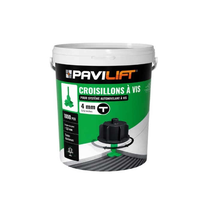 PAVILIFT, Croisillon autonivelant à vis 4 mm / Té