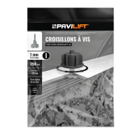 PAVILIFT, Croisillon autonivelant à vis 1 mm / Barre