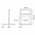 PAVILIFT, Croisillon autonivelant à cale 1 mm / Barre