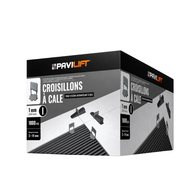 PAVILIFT, Croisillon autonivelant à cale 1 mm / Barre