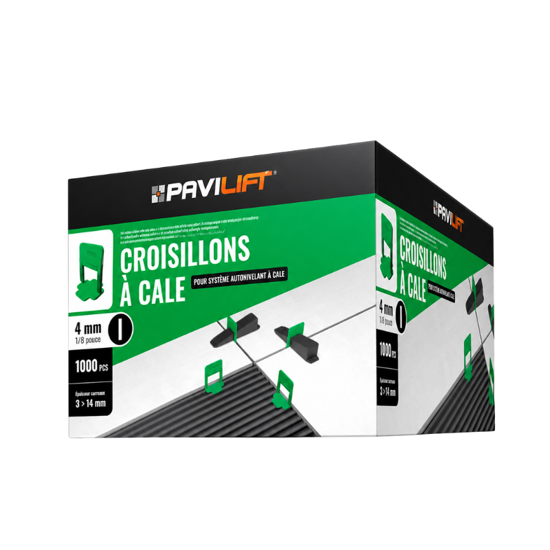 PAVILIFT, Croisillon autonivelant à cale 4 mm / Barre