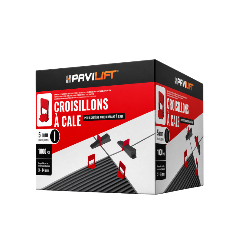 PAVILIFT, Croisillon autonivelant à cale 5 mm / Barre