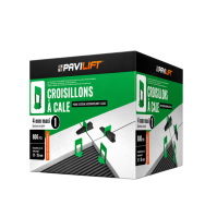 PAVILIFT, Croisillon autonivelant à cale MAXI 4 mm / Barre
