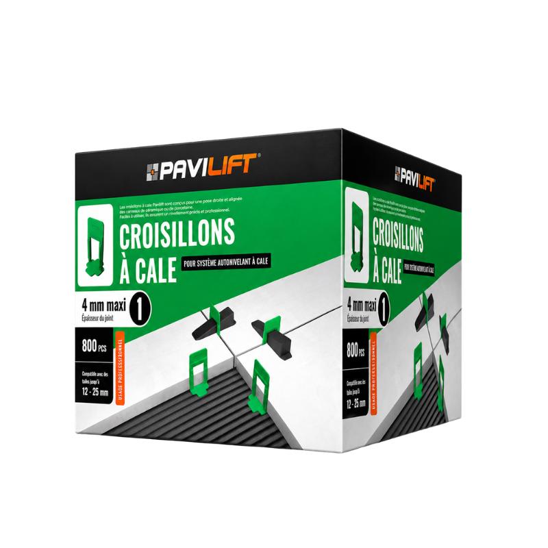 PAVILIFT, Croisillon autonivelant à cale MAXI 4 mm / Barre