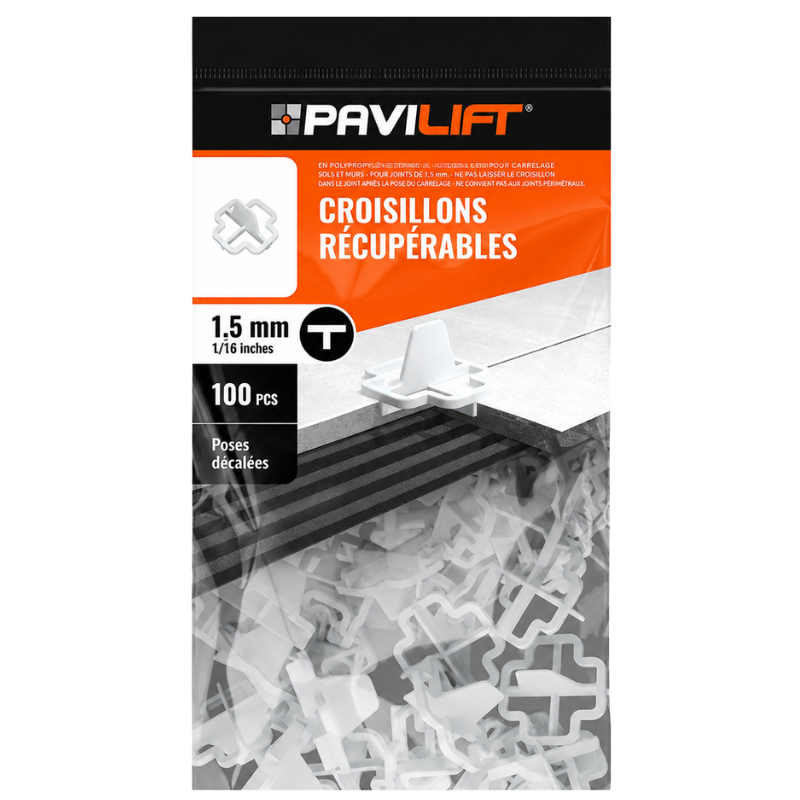 PAVILIFT, Croisillon récupérable 1,5 mm / Té